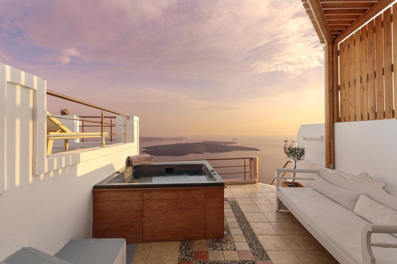 Calderas Hug & Panoramic Sea View - 3 Lux Suites Imerovigli  Exteriér fotografie