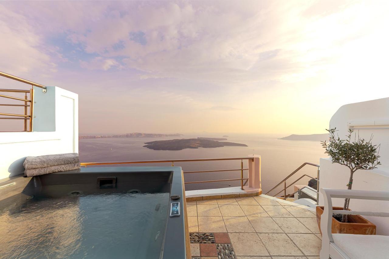 Calderas Hug & Panoramic Sea View - 3 Lux Suites Imerovigli  Exteriér fotografie